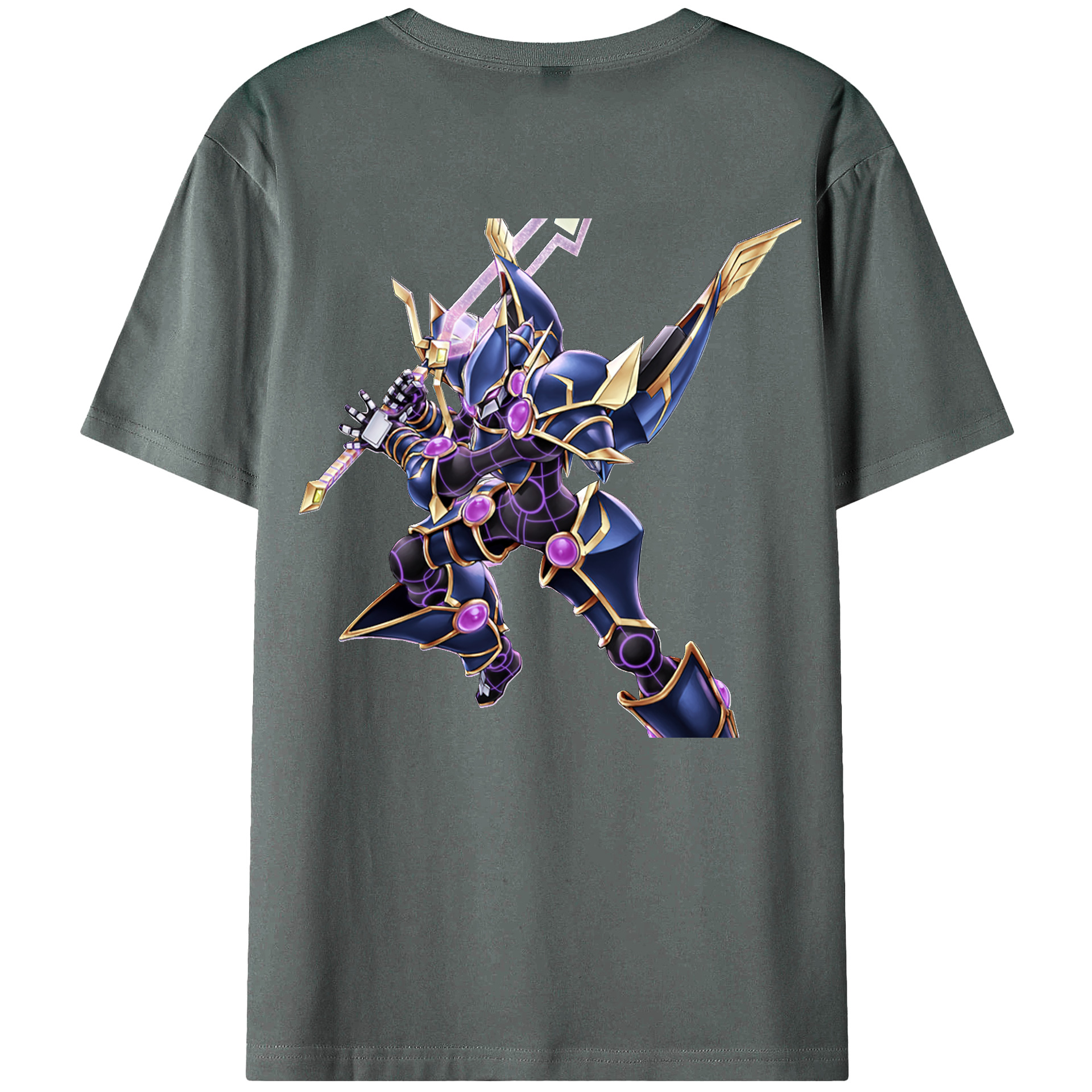 （画像用） 遊☆戯☆王 Yu-Gi-Oh! 綿100％ メンズ半袖Tシャツ（バックプリント） 通気性